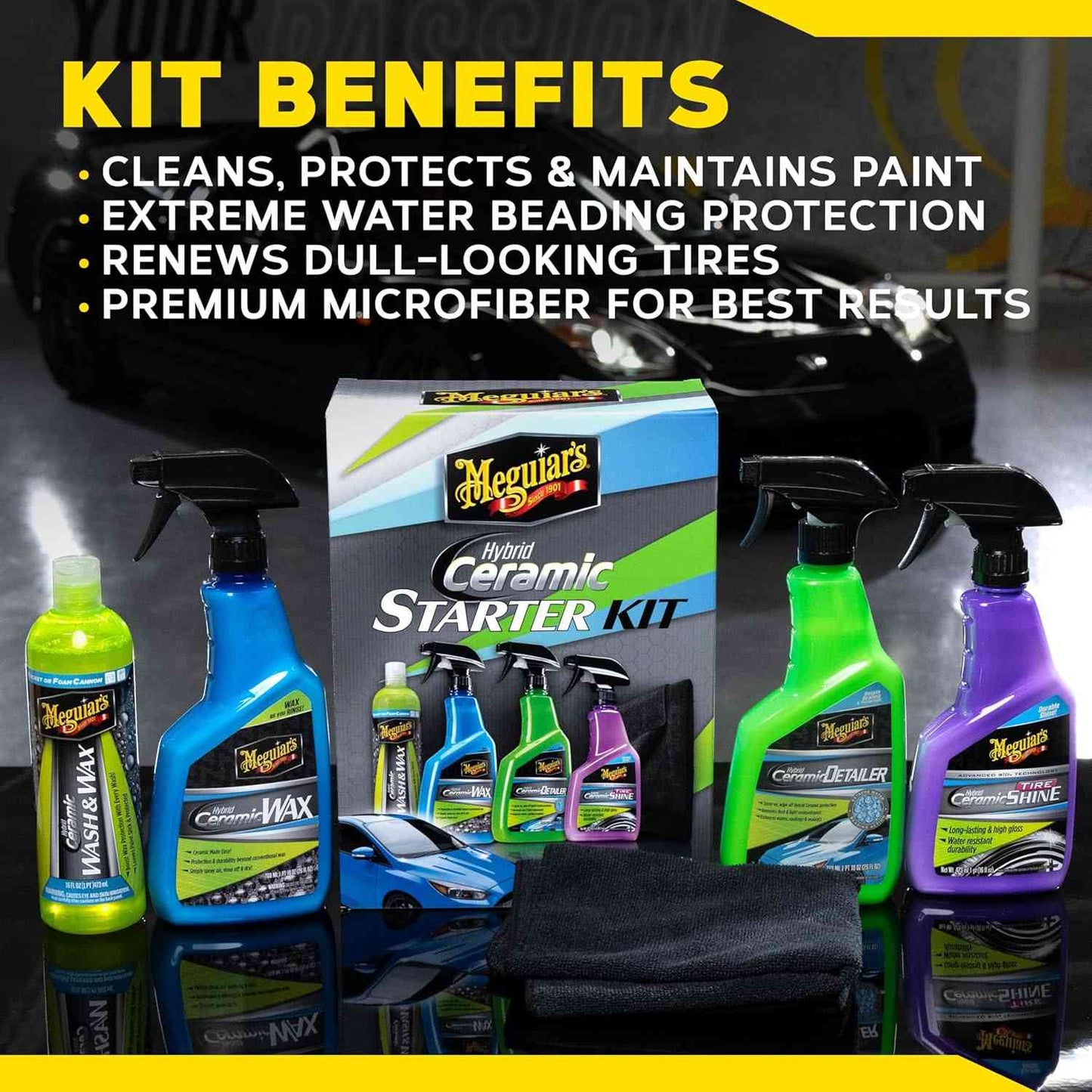 Meguiar's Hybrid Ceramic Premium Starter Kit - Static Auto Care