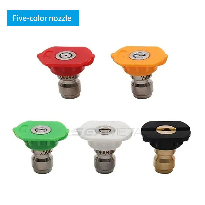 SeaMetal Short Handle High Pressure Washer Gun + Nozzle Set