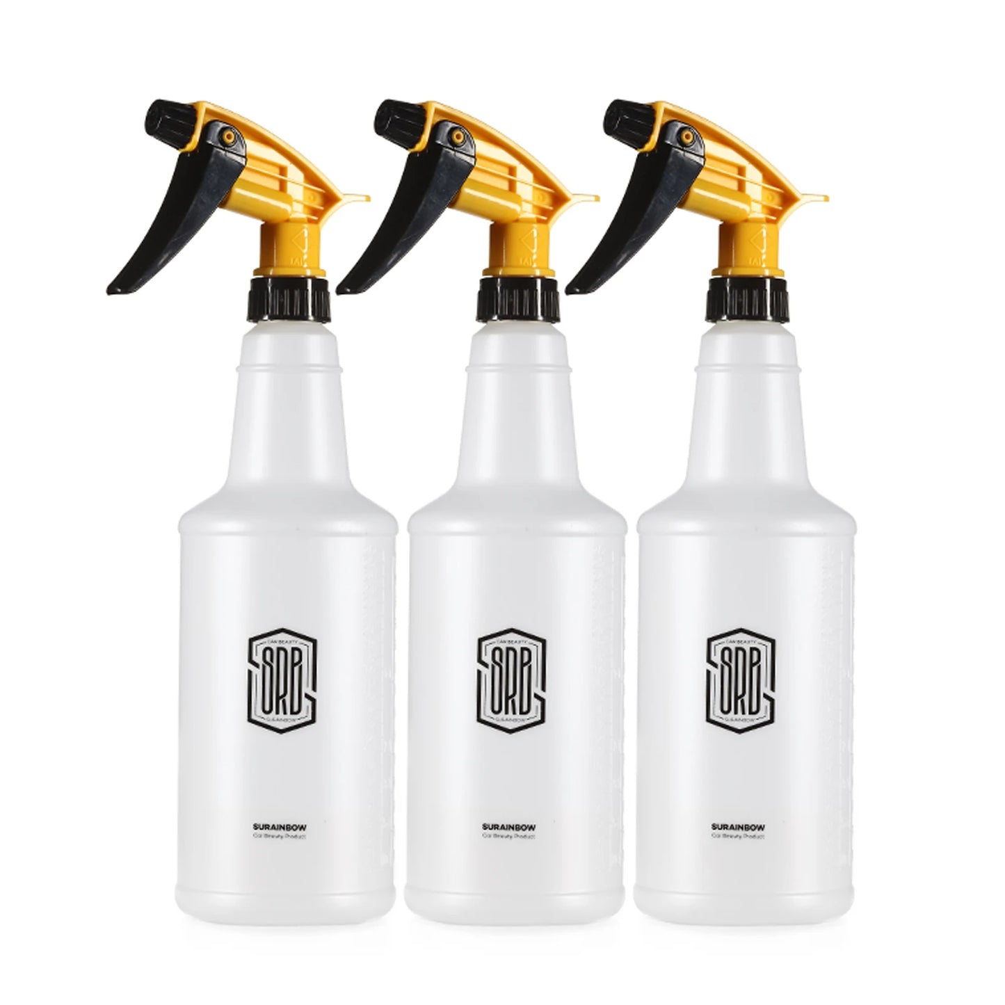 SRB Trigger Spray Bottles Set of Three with Ergonomic Handle for Easy Use