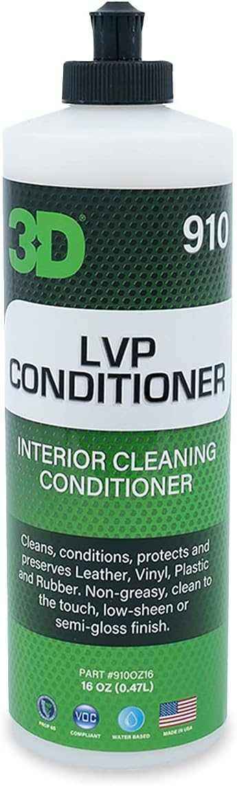 3D LVP Interior & Leather Cleaner & Conditioner Protection - Static Auto Care