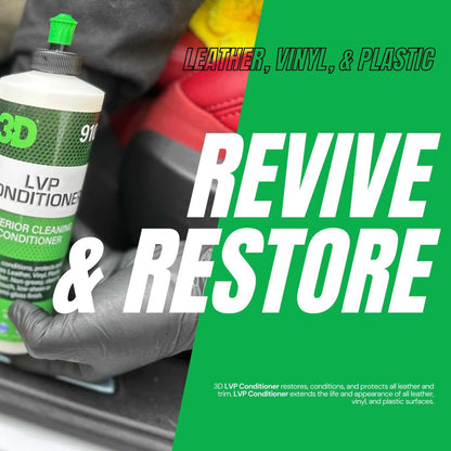 3D LVP Interior & Leather Cleaner & Conditioner Protection - Static Auto Care