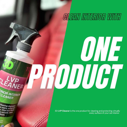 3D LVP Interior & Leather Cleaner & Conditioner Protection - Static Auto Care