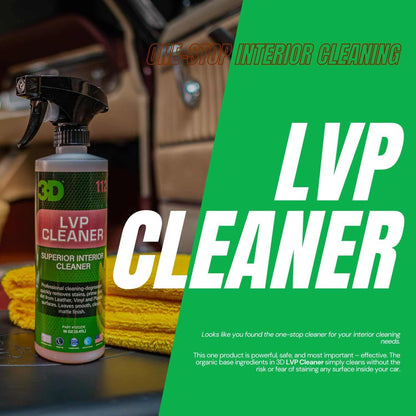 3D LVP Interior & Leather Cleaner & Conditioner Protection - Static Auto Care