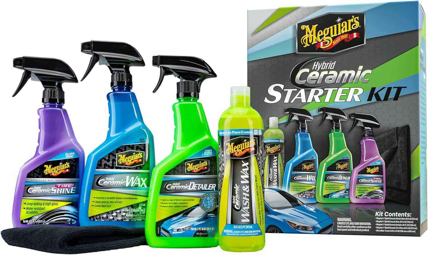 Meguiar's Hybrid Ceramic Premium Starter Kit - Static Auto Care