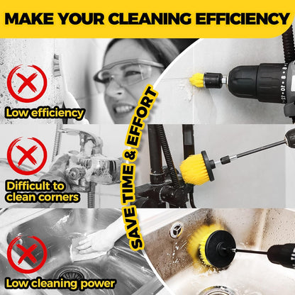 Holikme 6Pack Cleaning Brush Power Drill Set - Static Auto Care