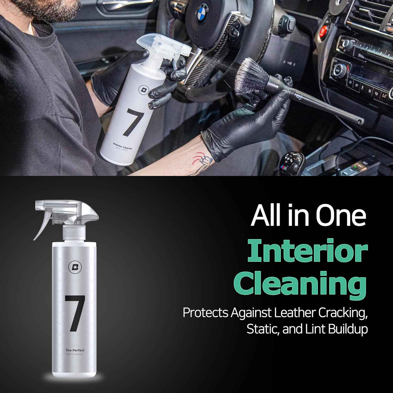 No.7 Car Interior Cleaner - All In One Solution - Static Auto Care