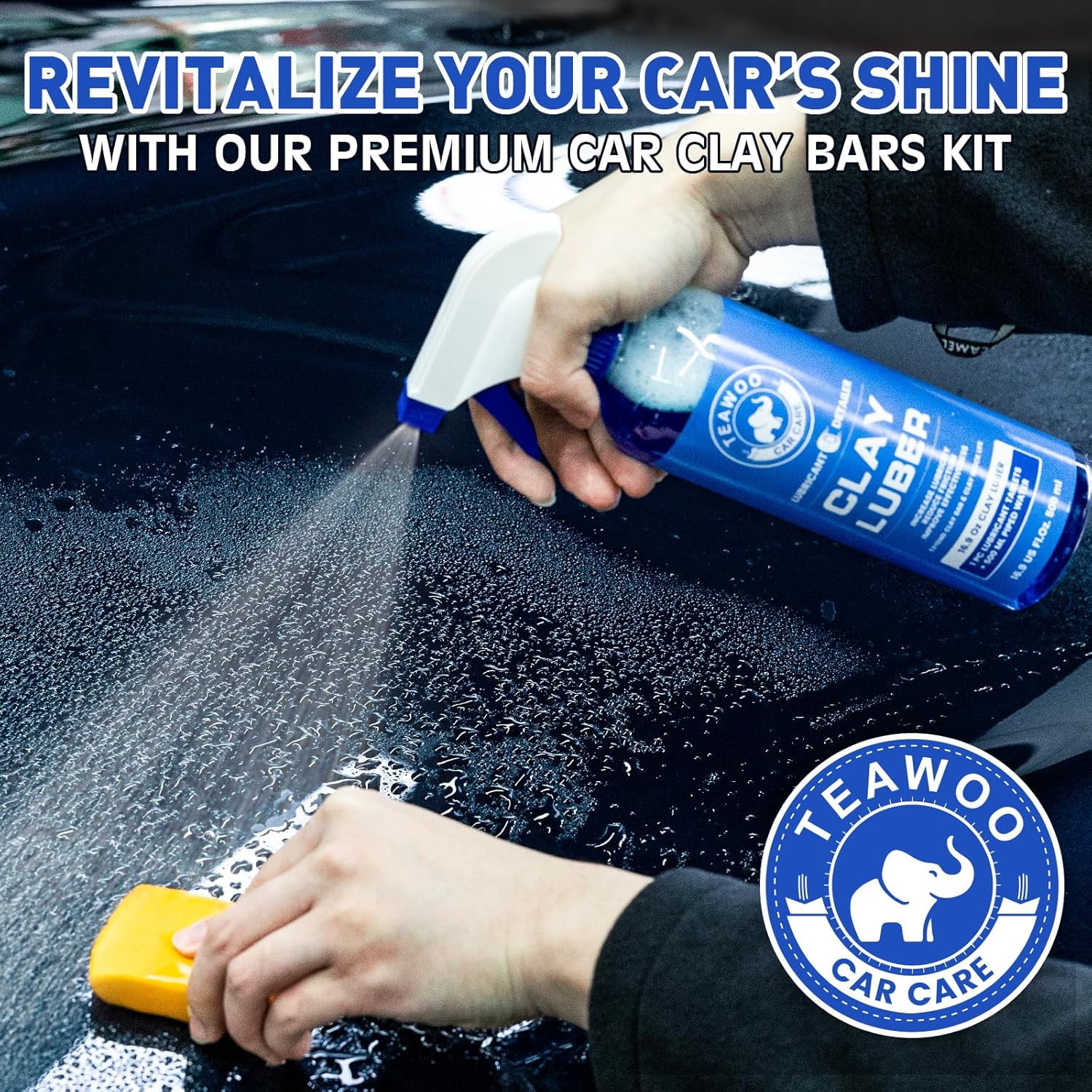 Taewoo Clay Bar Kit - 6 Clay Bars & 20 Lubricant Tablets - Static Auto Care