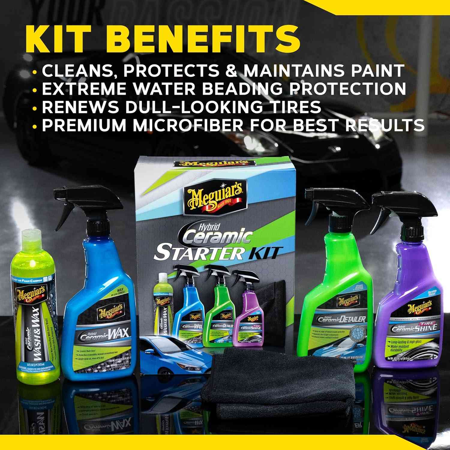 Meguiar's Hybrid Ceramic Premium Starter Kit - Static Auto Care