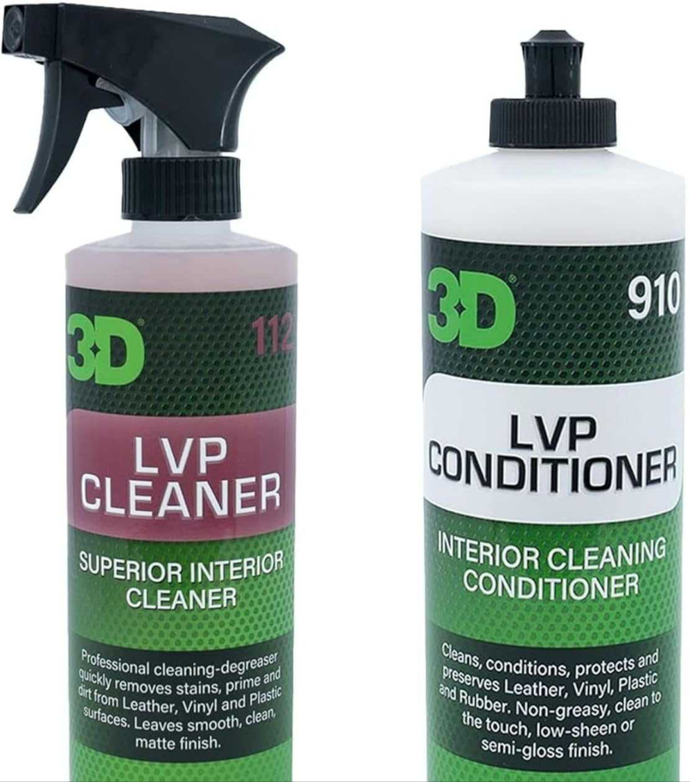3D LVP Interior & Leather Cleaner & Conditioner Protection - Static Auto Care