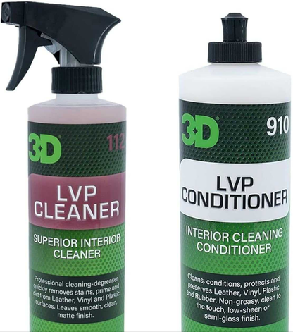 3D LVP Interior & Leather Cleaner & Conditioner Protection - Static Auto Care