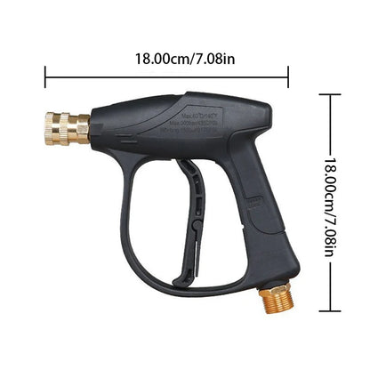 SeaMetal Short Handle High Pressure Washer Gun + Nozzle Set