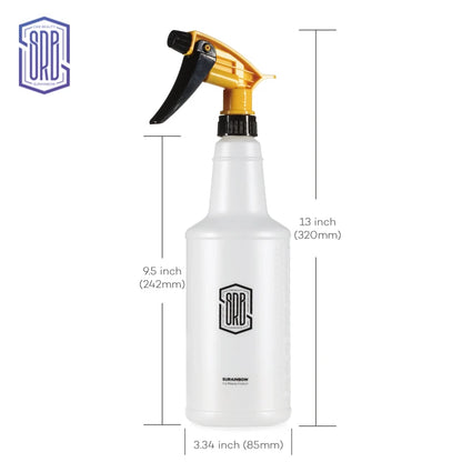 SRB Trigger Spray Bottle with Gold Trigger and 13-inch Height for Easy Use